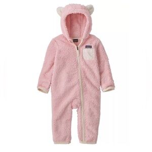Patagonia Baby Furry Friends Bunting •Size 12-18 •Peaceful Pink•Priced to Sell